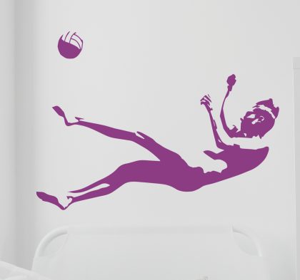 TenStickers - Muurstickers Muursticker volleybal speler