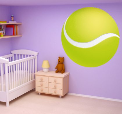 TenStickers - Muurstickers Sticker kinderen tennisbal