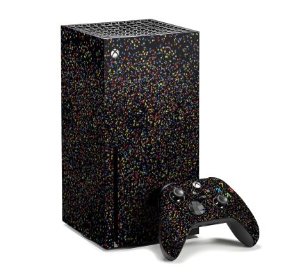 TenStickers - Muurstickers Zwarte glitters Xbox sticker