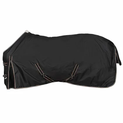 Pagony fleece gevoerde outdoordeken zwart maat:205