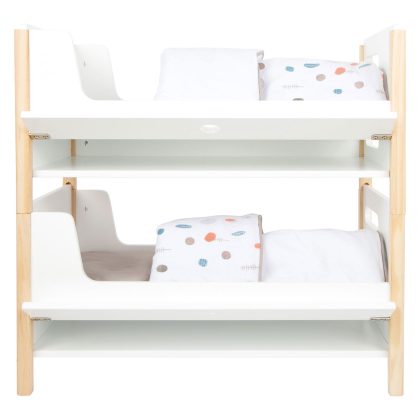 Small Foot - houten poppenhoogslaper little button met beddengoed, 6dlg.