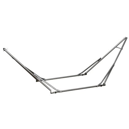 Outsunny 2-in-1 hangmatstandaard, weerbestendig, multifunctioneel droogrek, eenvoudig op te zetten, 290 x 92 x 88 cm, zwart | Aosom.nl