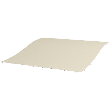 Outsunny markies, vervangend dak voor zonnescherm, weerbestendig, UV-bescherming, eenvoudig te installeren, 297 x 243 cm, beige | Aosom.nl