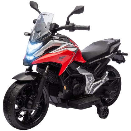 AIYAPLAY elektrische kindermotor, Honda, 3 km/u, Muziek & Licht, 3-6 Jaar, tot 30 kg, Rood | Aosom.nl
