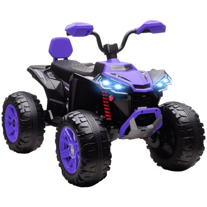 AIYAPLAY Kinder Elektrische Quad, 24V Elektrisch Voertuig met 4 Wielen, Koplampen, USB-aansluiting, MP3-functie, 6,5 km/u, 3-8 jaar