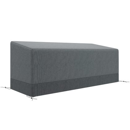 Outsunny Hoes voor tuinmeubelen Winterbestendig Waterdicht Bescherming Anti-UV 600D Oxford-stof 190,5 x 72 x 76 cm Lichtgrijs