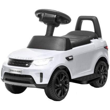 AIYAPLAY Elektrische kinderauto 6V, Land Rover, rij-/duwmodus, koplampen, muziek, Wit
