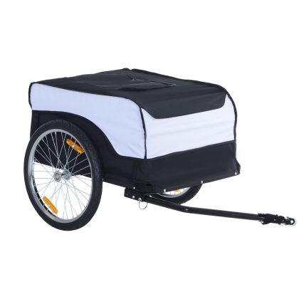 HOMCOM transportaanhanger, veelzijdige vrachtaanhanger voor fietsen, eenvoudig te monteren, stevig ontwerp, 120 x 60 x 100 cm | Aosom.nl