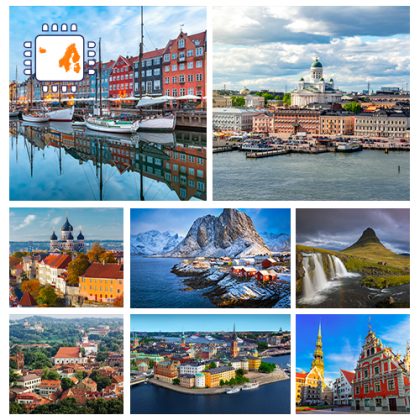 eSIM Scandinavië en Baltische staten 3GB (15 dagen)