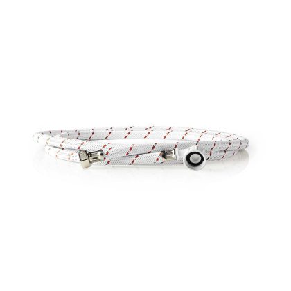Nedis Nylon Toevoerslang | 1/2'' | 3/4'' | 10 Bar | 90 °C | 2.50 m | Toepassing: Schotel / Wasmachine | Nylon | Rood / Wit