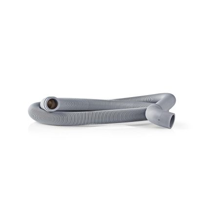 Nedis Afvoerslang | 22 mm | 19 mm | 0.5 Bar | 60 °C | 1.50 m | Toepassing: Schotel / Wasmachine | Grijs