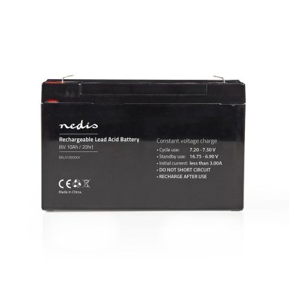 Nedis Oplaadbare Loodzuuraccu 6V | 10 000 mAh | 151 x 50 x 95 mm