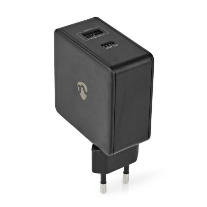 Nedis Thuislader | 3,0 A | USB / USB-C | Power Delivery 45 W | Zwart