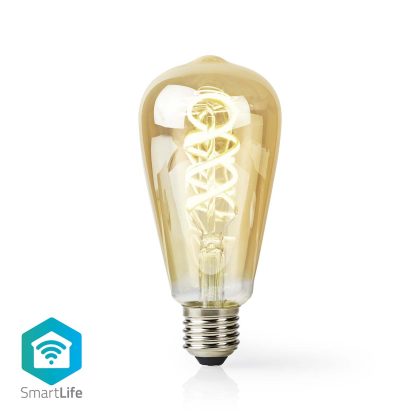 Nedis SmartLife LED Filamentlamp | Wi-Fi | E27 | 360 lm | 4.9 W | Warm to Cool White | Glas | Android / IOS | ST64