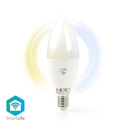 Nedis SmartLife LED Bulb | Wi-Fi | E14 | 470 lm | 4.9 W | Warm to Cool White | Energieklasse: F | Android / IOS | Kaars