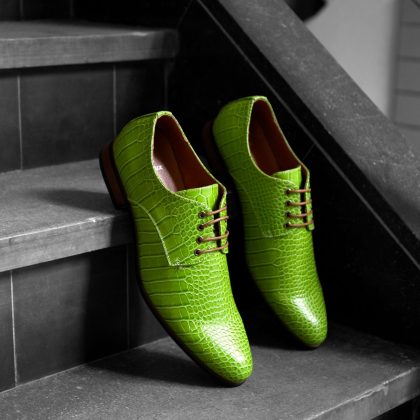 Lureaux Green Gator Lureaux - Handgemaakte Nette Schoenen Voor Heren