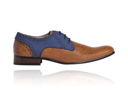 Lureaux Cognac LRX Signature Lureaux - Handgemaakte Nette Schoenen Voor Heren