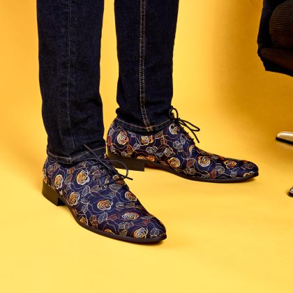 Lureaux Nightfall Roses Lureaux - Handgemaakte Nette Schoenen Voor Heren