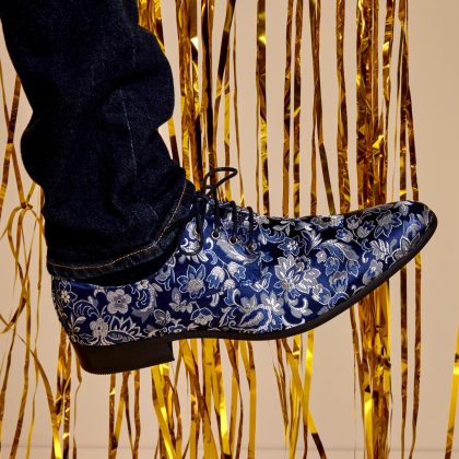 Lureaux Blue Sky Flower Lureaux - Handgemaakte Nette Schoenen Voor Heren