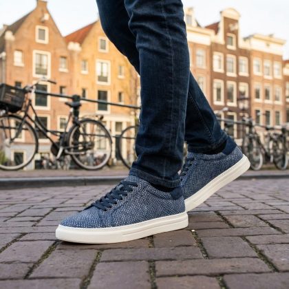 Lureaux Lagoon Grid Sneakers Lureaux - Handgemaakte Nette Schoenen Voor Heren