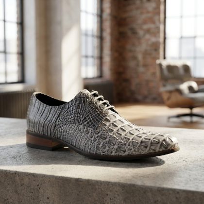 Lureaux Iron Scale Grey Lureaux - Handgemaakte Nette Schoenen Voor Heren