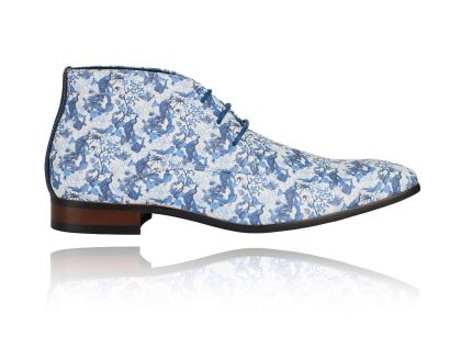 Lureaux Azure Bird Garden High Lureaux - Handgemaakte Nette Schoenen Voor Heren