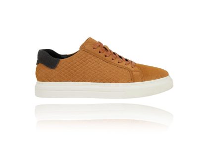 Lureaux Cognac Essential Sneakers Lureaux - Handgemaakte Nette Schoenen Voor Heren