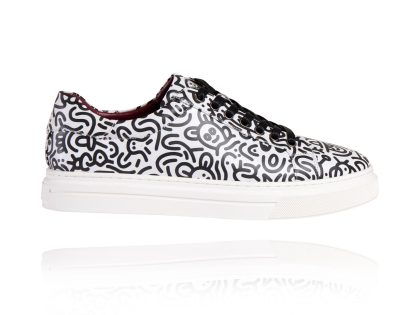 Lureaux Doodle Arty Sneakers Lureaux - Handgemaakte Nette Schoenen Voor Heren