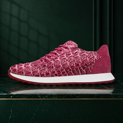 Lureaux Iron Scale Pink Runners Lureaux - Handgemaakte Nette Schoenen Voor Heren