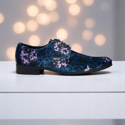 Lureaux Mystic Blueberry Blossom Lureaux - Handgemaakte Nette Schoenen Voor Heren