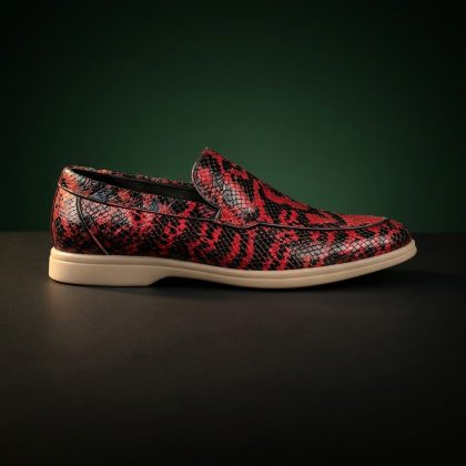 Lureaux Python Flame Loafer Lureaux - Handgemaakte Nette Schoenen Voor Heren