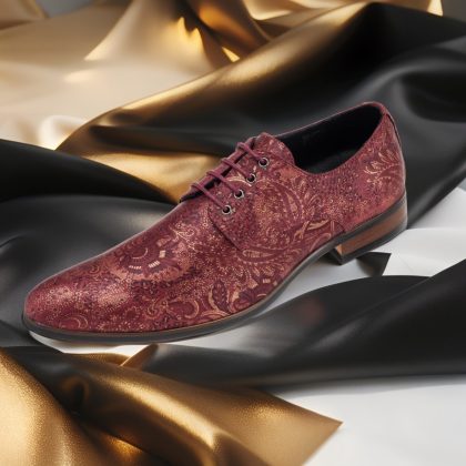 Lureaux Red Paisley Panther Lureaux - Handgemaakte Nette Schoenen Voor Heren