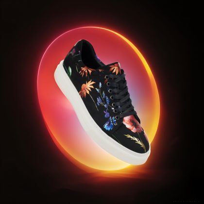 Lureaux Velour Flora Sneakers Lureaux - Handgemaakte Nette Schoenen Voor Heren