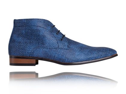 Lureaux Woven Aqua High Lureaux - Handgemaakte Nette Schoenen Voor Heren