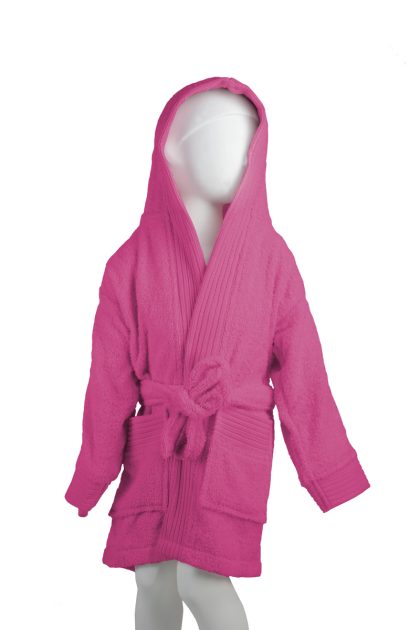 The One Towelling The One Kinder Badjas 340 gram Magenta-152/164