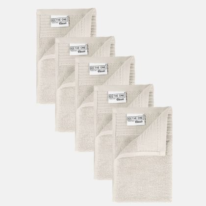 The One Towelling The One Gastendoek 500 gram 30x50 cm Ivory (5 stuks)