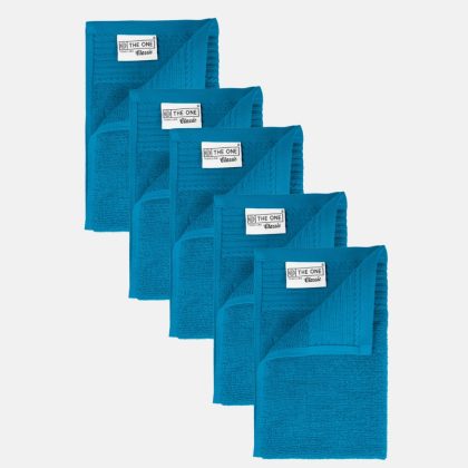 The One Towelling The One Gastendoek 500 gram 30x50 cm Turquoise (5 stuks)