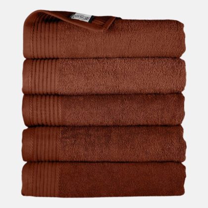 The One Towelling The One Handdoek 450 gram 50x100 cm Brown (5 stuks)