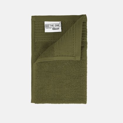 The One Towelling The One Gastendoek 30x50 cm 500 gram Olive Green