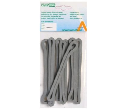 Campking Umefa Rubberring grijs 13x0,5x0,5cm 8st.