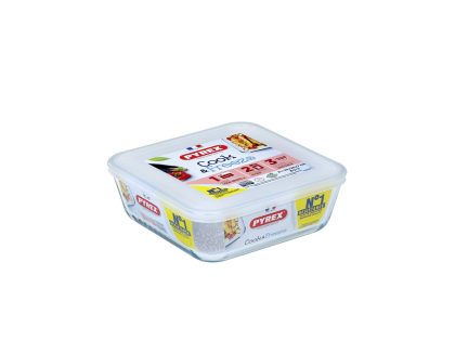 Pyrex Schaal met deksel 2L 20x22cm