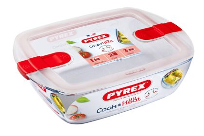 Pyrex Schaal met deksel 1,1L 23x15x6cm