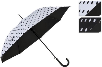 Merkloos Paraplu met stippen 104x86cm