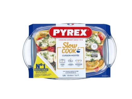 Pyrex Ovenschaal met deksel 33x20x13cm