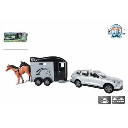 Kids Globe Volvo EX90 met trailer 28cm