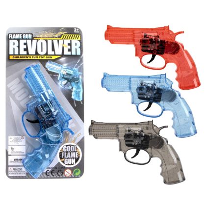 Merkloos Speelgoed revolver sparkling 15cm