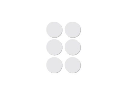 apli etiketten rond 32mm wit