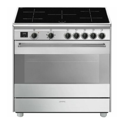 SMEG BG91IX2 Classici Esthetisch Fornuis met Inductie Kookplaat - 90 x 60 cm