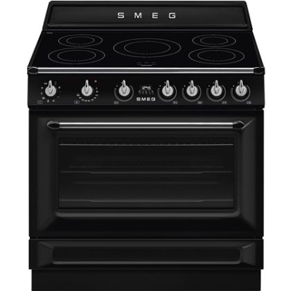 SMEG TR90IMBL Victoria Esthetisch Fornuis met Inductie Kookplaat - 90 x 60 cm - Zwart