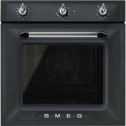 SMEG SF69M3TNO Victoria Esthetisch Thermogeventileerde Inbouw Oven - 60 cm - Mat Zwart